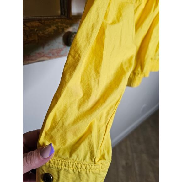 Vintage Goodyear Blimp Yellow & Blue Zip Up Utility Jacket Men's Size Medium - Picture 11 of 16